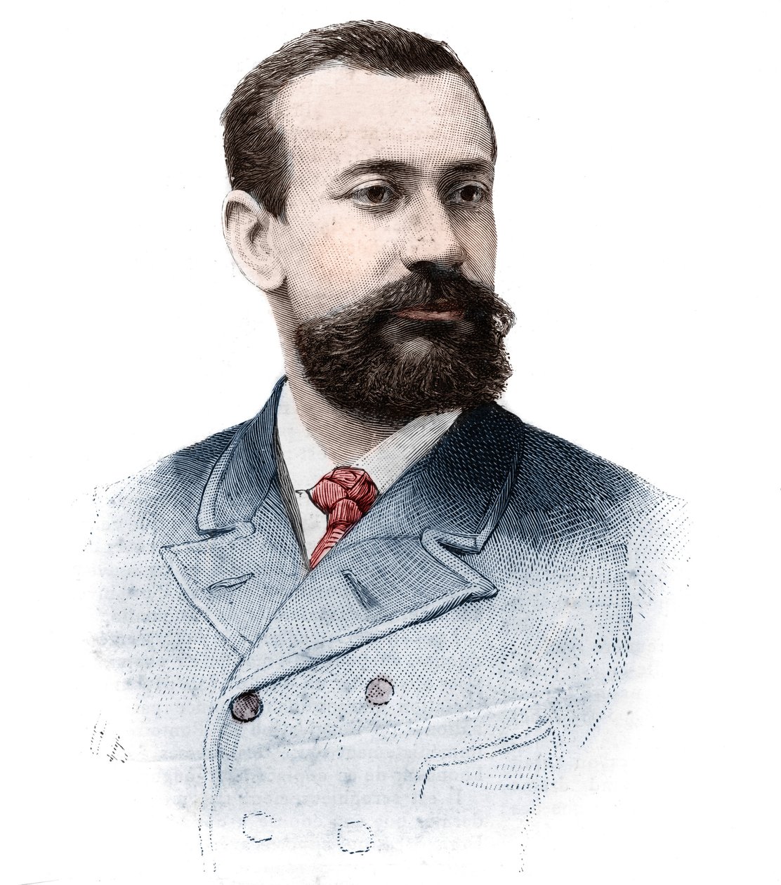Portrét Alberta I. Grimaldiho (Albert Honore Charles) (1848-1922), prince z Monaka (1889-1922) v „The Illustrious World“, 21. září od Unknown artist