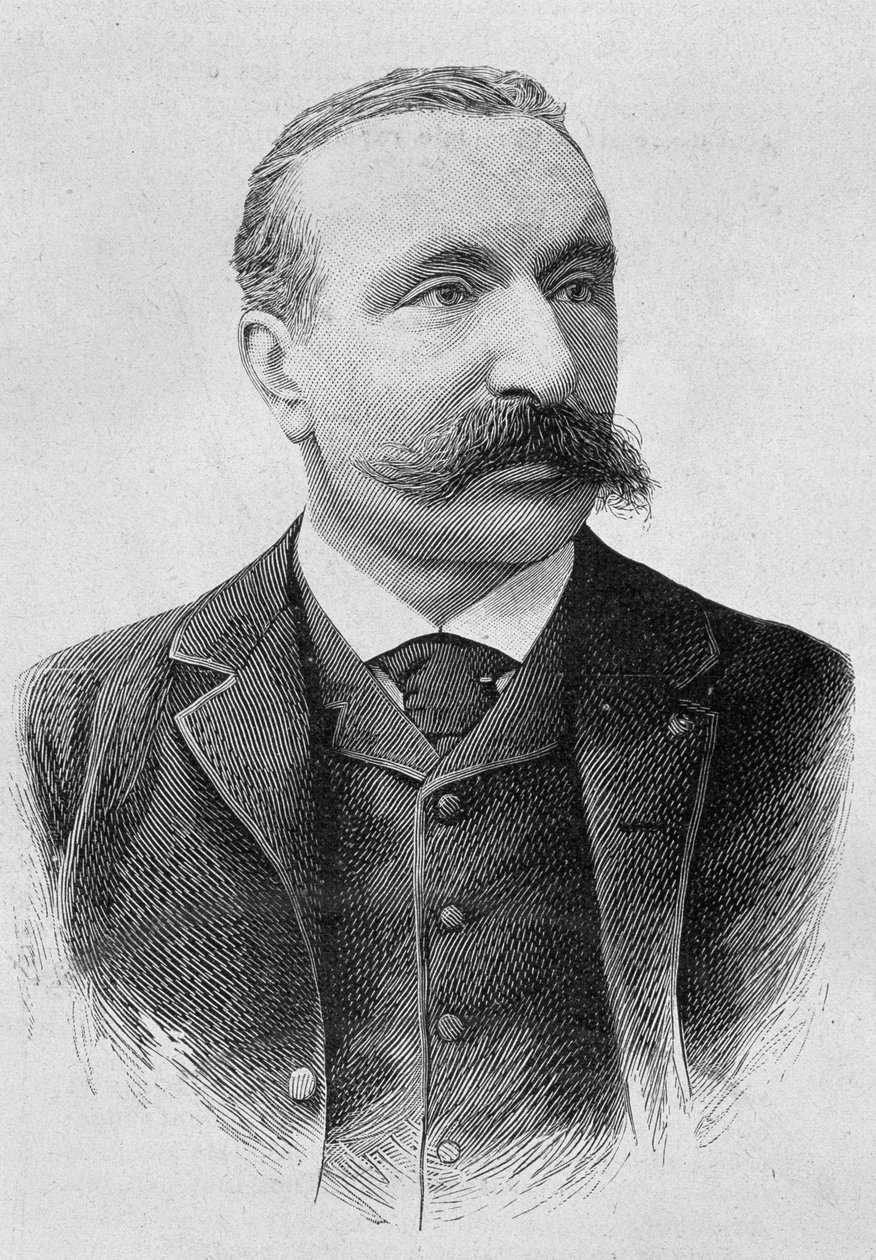 Portrét Alberta Sorela (1842 - 1906). Rytina konce 19. století v „Histoire de France““ od H. Martina. od Unknown artist