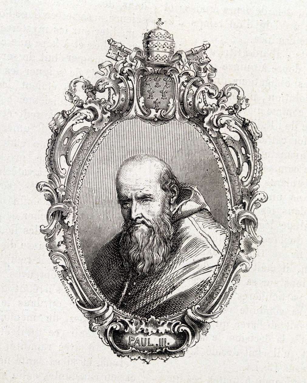 Portrét Alessandra Farneseho, papeže Pavla III. (1468 - 1549) v letech 1534 až 1549. od Unknown artist