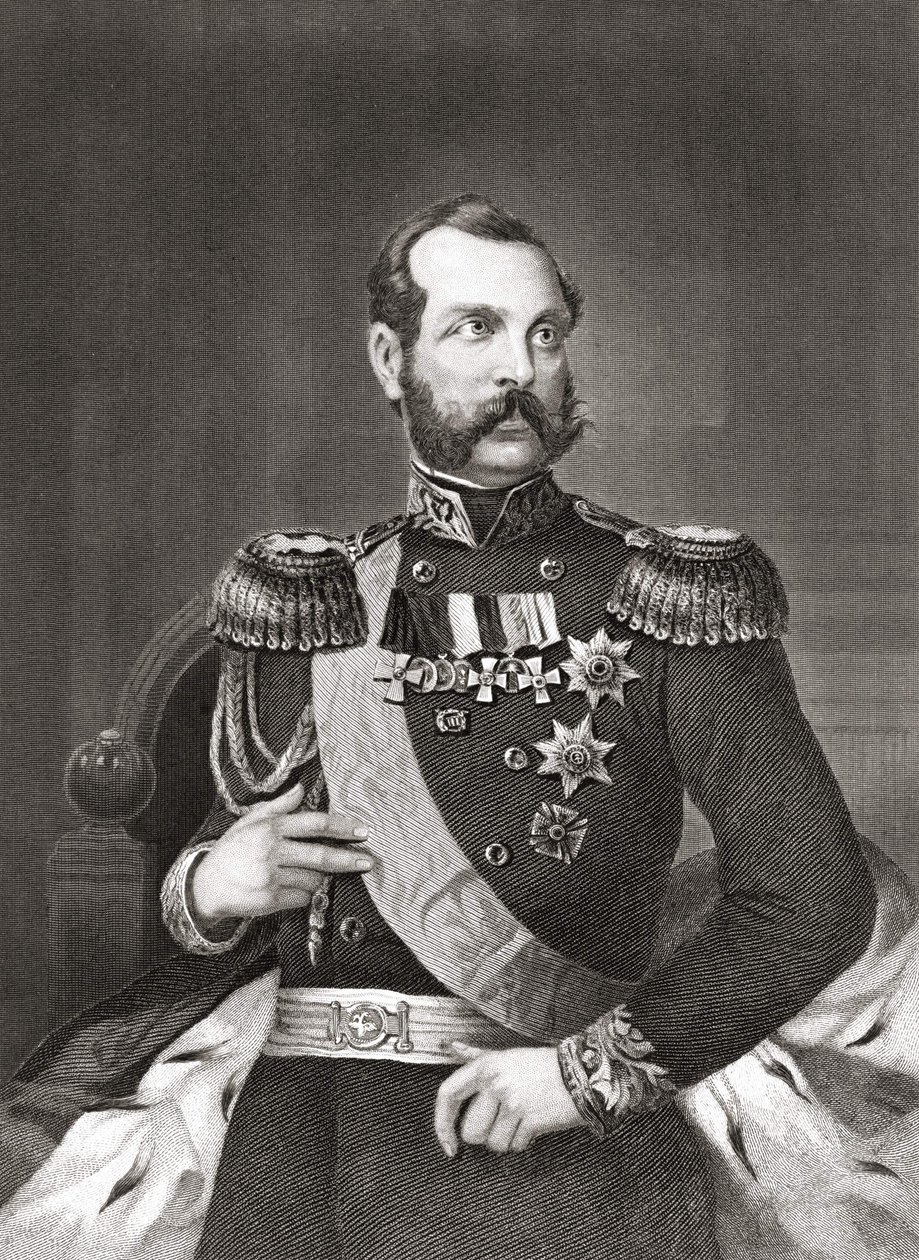 Portrét Alexandra II Nikolajeviče (1818 - 1881), císaře Ruska. od Unknown artist