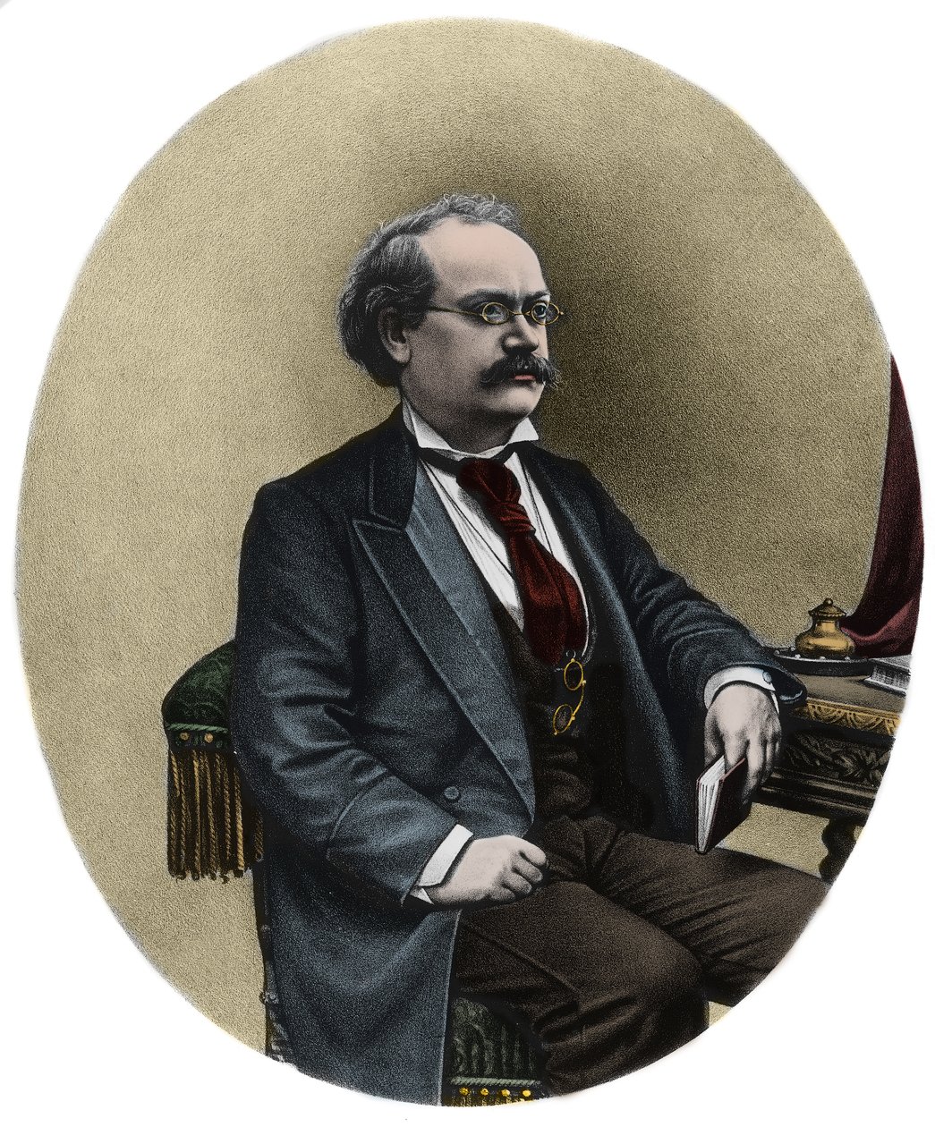 Portrét Alexandre Charles Lecocq (1832-1918), francouzský skladatel - Portrét Alexandre Charles Lecocq (1832-1918), francouzský skladatel od Unknown artist