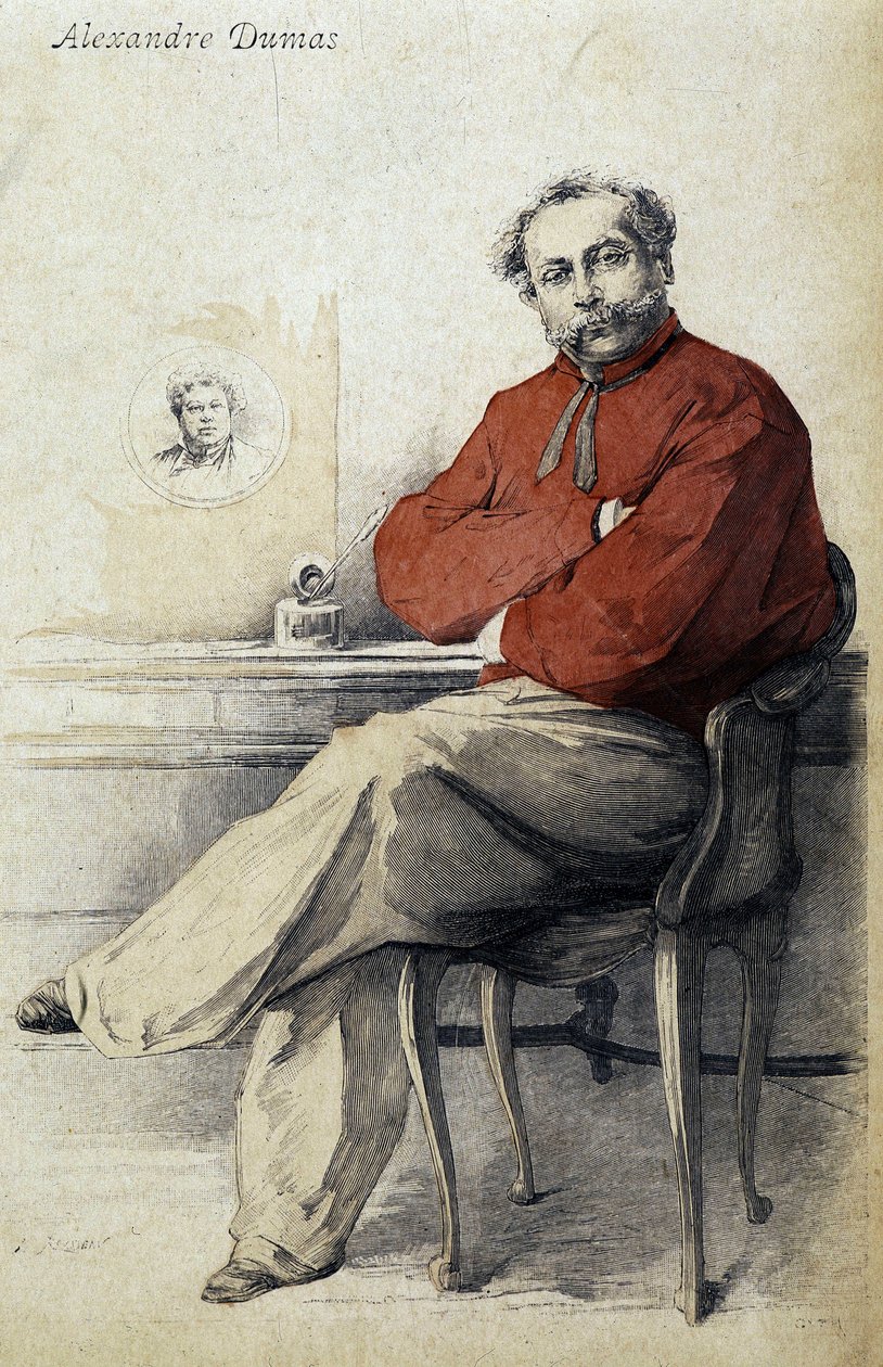 Portrét Alexandra Dumase Jr. od Unknown artist