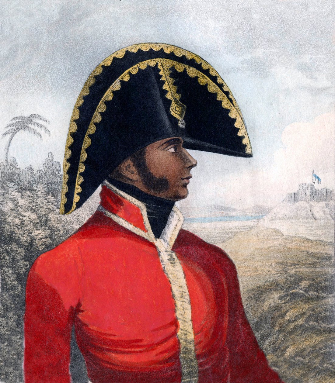 Portrét Alexandra Sabese (1770-1818), dit Petion - první prezident Republiky Haiti od Unknown artist
