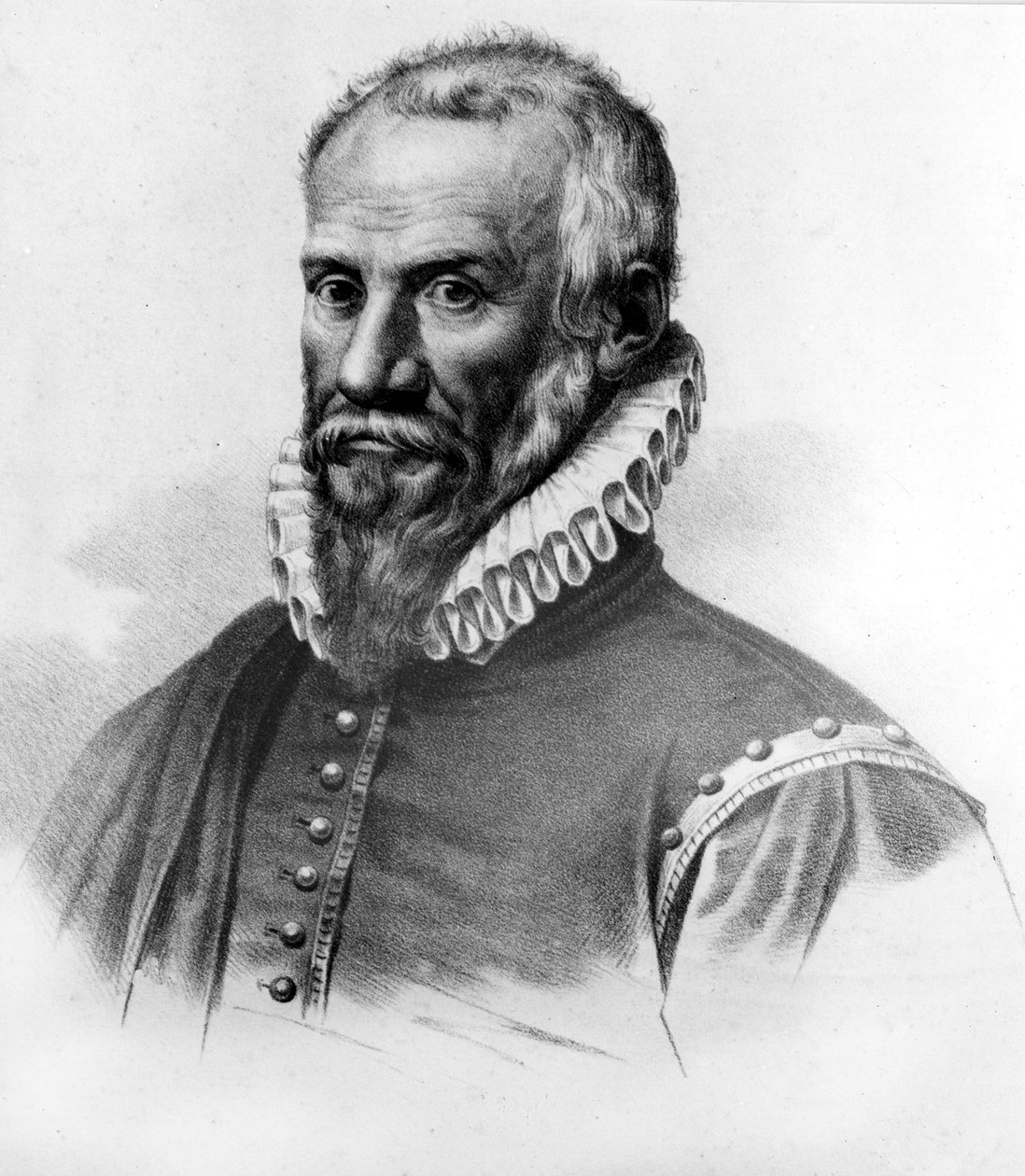 Portrét Ambroise Paré (1509-1590), francouzský chirurg od Unknown artist
