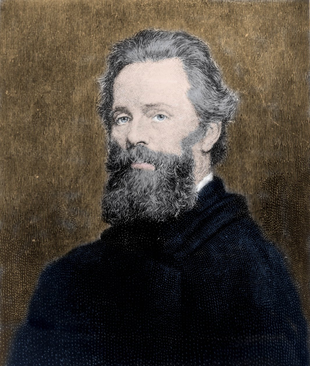 Portrét amerického básníka a prozaika Hermana Melvilla (1819-1891). od Unknown artist