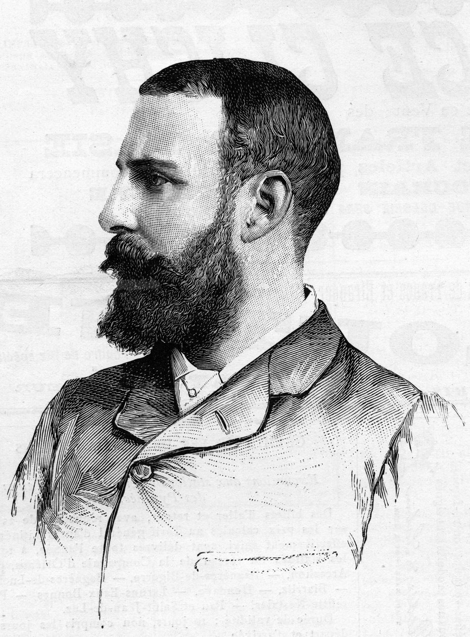 Portrét amerického spisovatele Francise Marion Crawford (1854-1909) v roce 1887. od Unknown artist