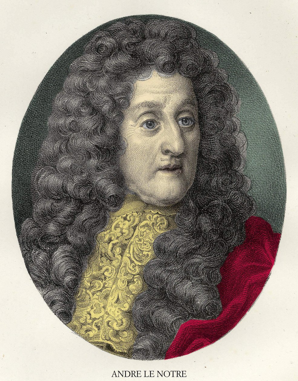Portrét André Le Nôtre (Lenotre od Unknown artist