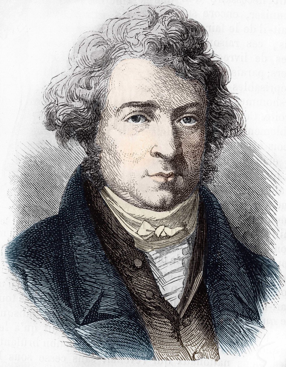 Portrét André Marie Ampère (1775 - 1836) francouzský fyzik. od Unknown artist