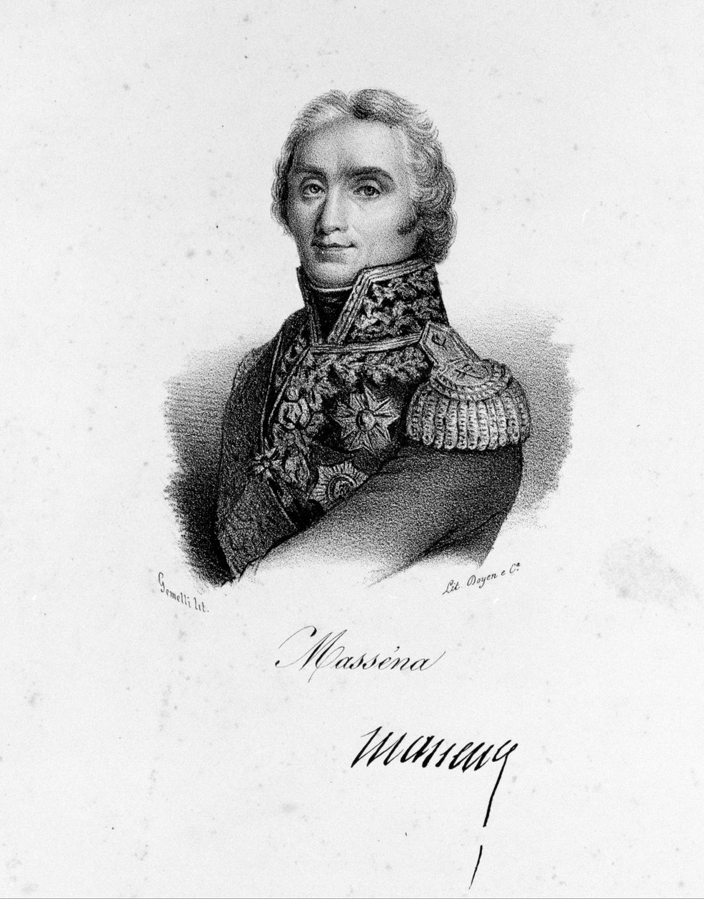Portrét André Massena (1756 - 1817), maršála Francie. od Unknown artist
