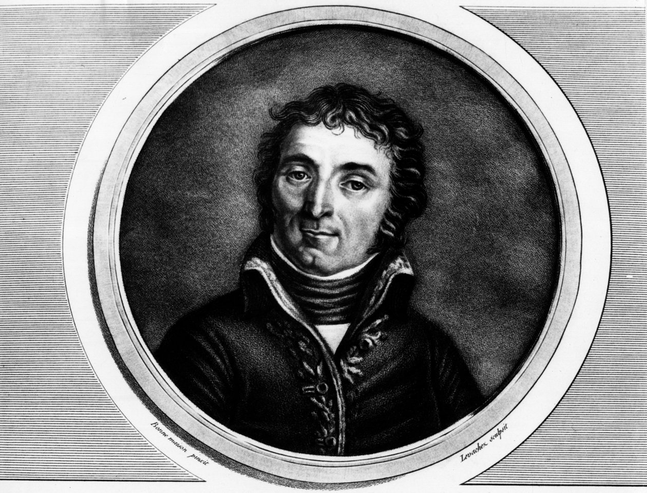 Portrét Andre Massena (1756-1817), generálmajor Armee Itálie. Rytina v „“ Kompletní sbírka historických obrazů francouzské revoluce, ve třech svazcích.“““ 1804. od Unknown artist