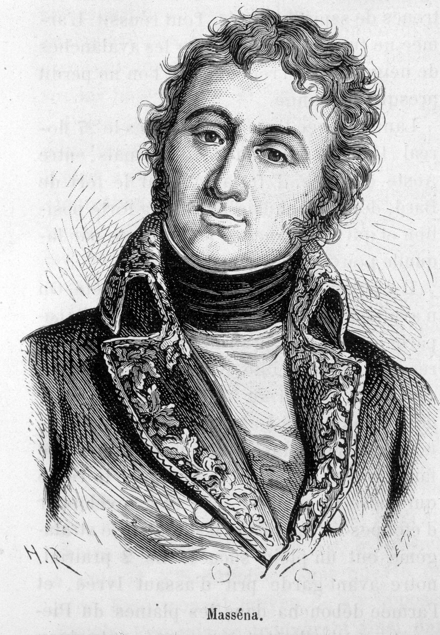 Portrét Andre Massena (1756-1817), marechal z Francie. od Unknown artist