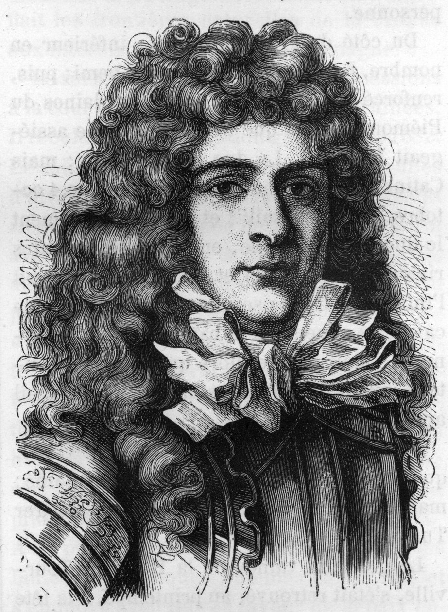 Portrét Anny Hilarion de Costentin (Cotentin), Comte de Tourville (1642-1701) francouzský admirál - rytina od Unknown artist