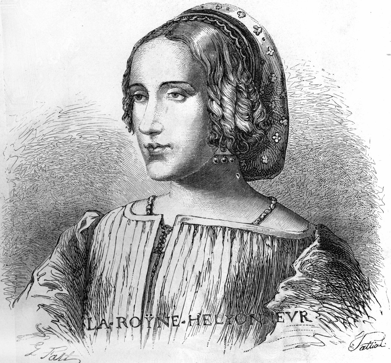 Portrét Anne de Boleyn (Anna nebo Ann Bolin a Anne Bullen od Unknown artist