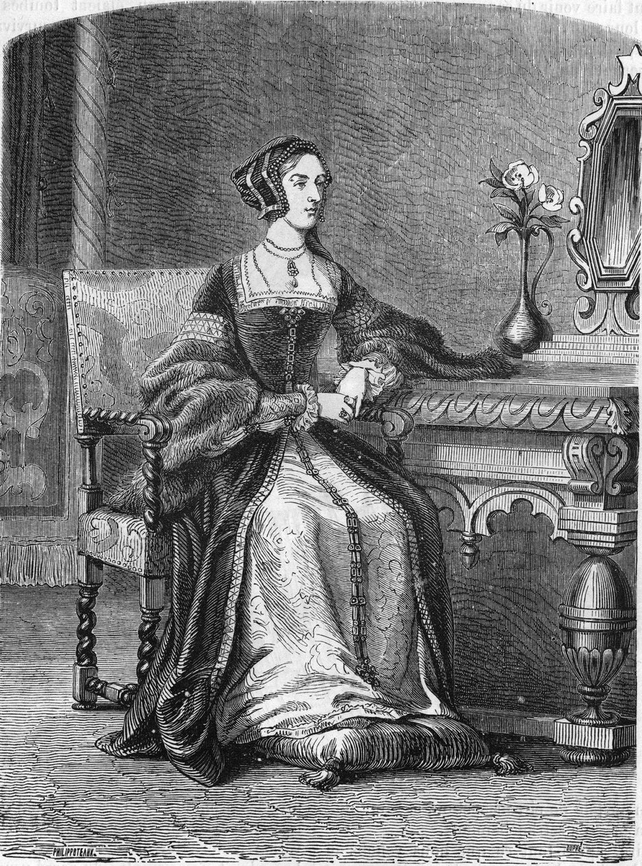 Portrét Anne de Boleyn (Anna nebo Ann Bolin a Anne Bullen od Unknown artist