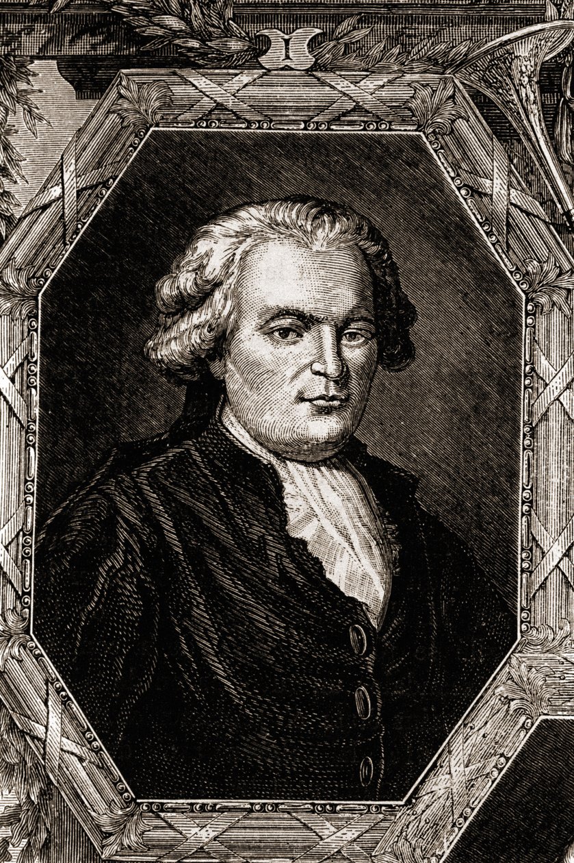 Portrét Anthelme Brillat - Savarin. Francouzský soudce a spisovatel (1755 až 1826), autor Physiologie du goût (1826), sbírka úvah o požitcích na stole.Jean Anthelme Brillat Savarin (Brillat-Savarin) (1755-1826) Francouzská gastronomie od Unknown artist