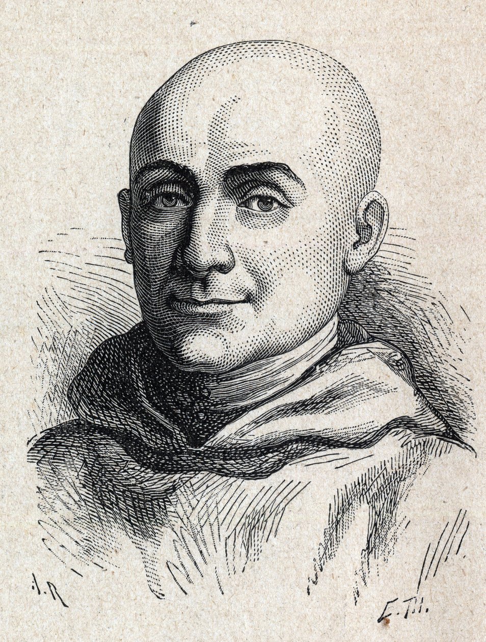 Portrét Antoine Christophe Gerle (1736-1801) francouzský řeholník. od Unknown artist