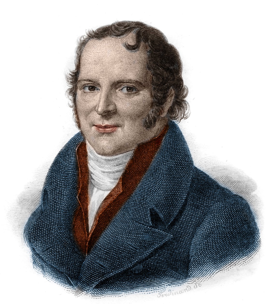 Portrét Antoina Francoise hraběte z Fourcroy (1755 - 1809) Chemik, přírodovědec, lékař, rytina 19. stol. od Unknown artist