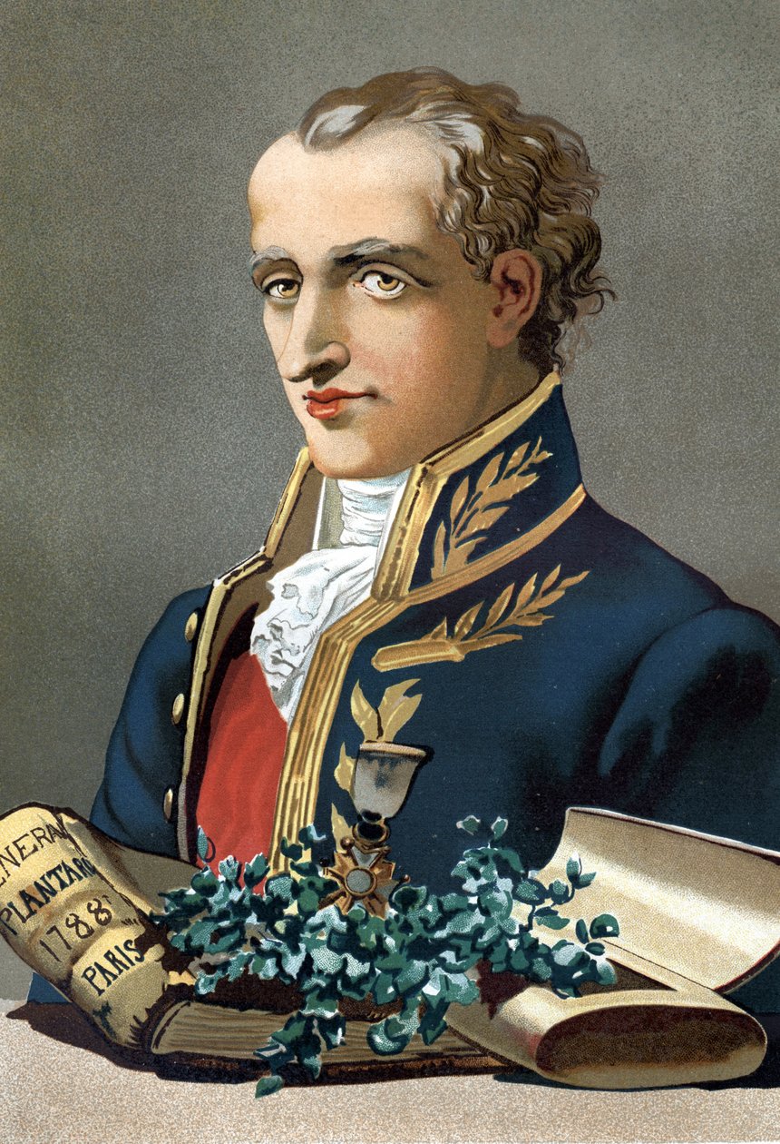 Portrét Antoina Laurenta de Jussieu (1748 až 1836). francouzský botanik. po „La Ciencia y sus Hombres“ od Louise Figuiera. Barcelona 1881 od Unknown artist