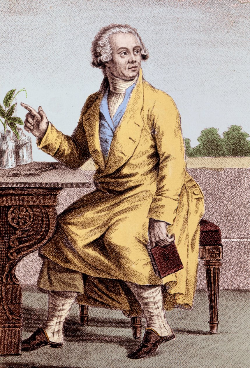 Portrét Antoine Laurent de Lavoisier (1743-1794), francouzský chemik. od Unknown artist