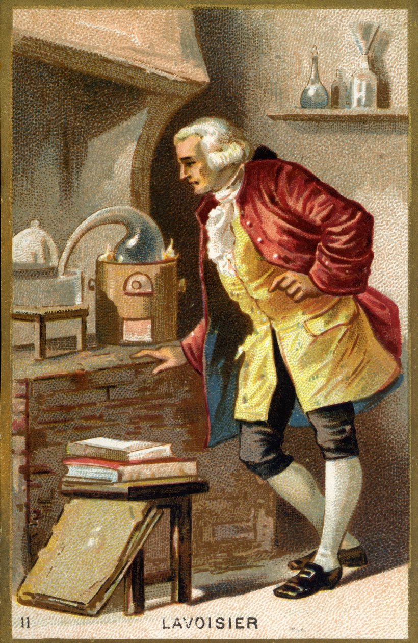 Portrét Antoine Laurent de Lavoisier (1743 - 1794), francouzský chemik. od Unknown artist