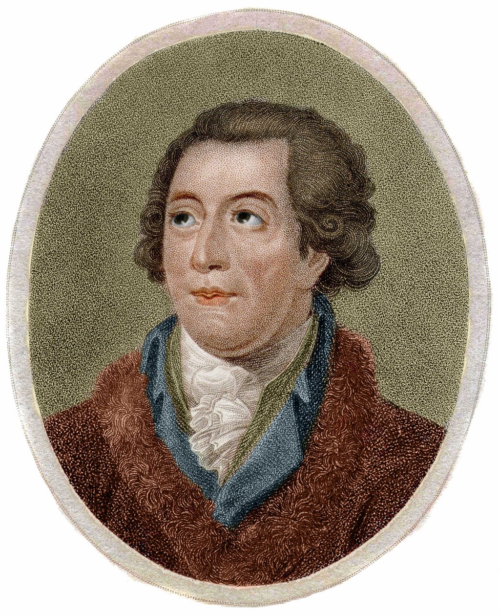Portrét Antoine Laurent de Lavoisier, francouzský chemik (1743-1794), rytina od Chapmana od Unknown artist