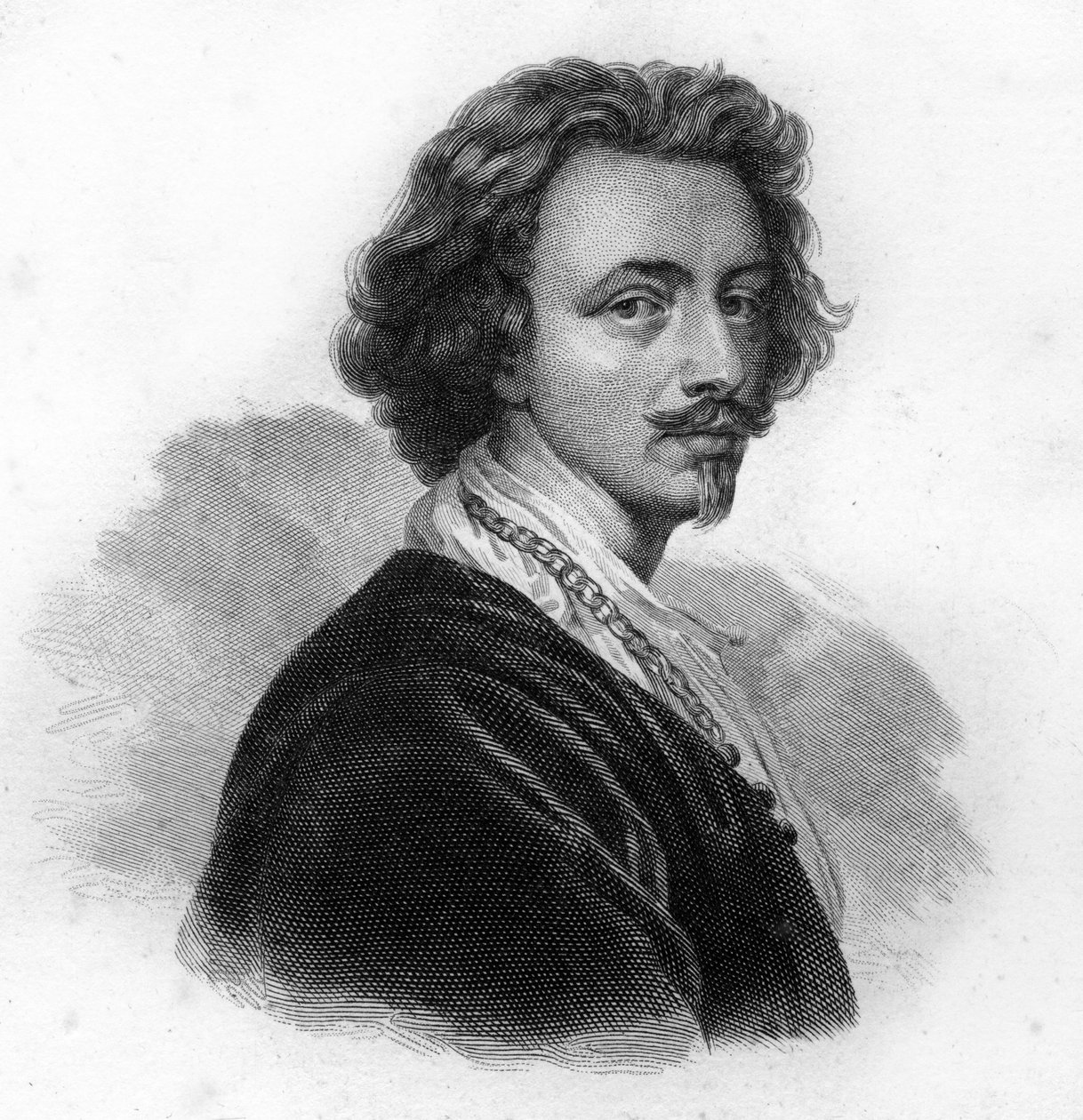 Portrét Antona (Antoon nebo Anthony) van Dyck, vlámský malíř a rytec (1599-1641) od Unknown artist