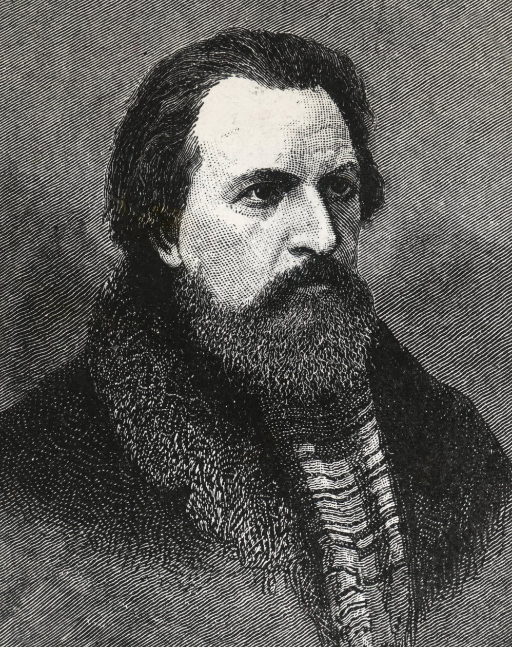 Portrét Apolla Grigorjeva (1822-1865) ruský básník a kritik - Apollo Grigoriev básník a literární kritik a ruský divadelník - od Unknown artist