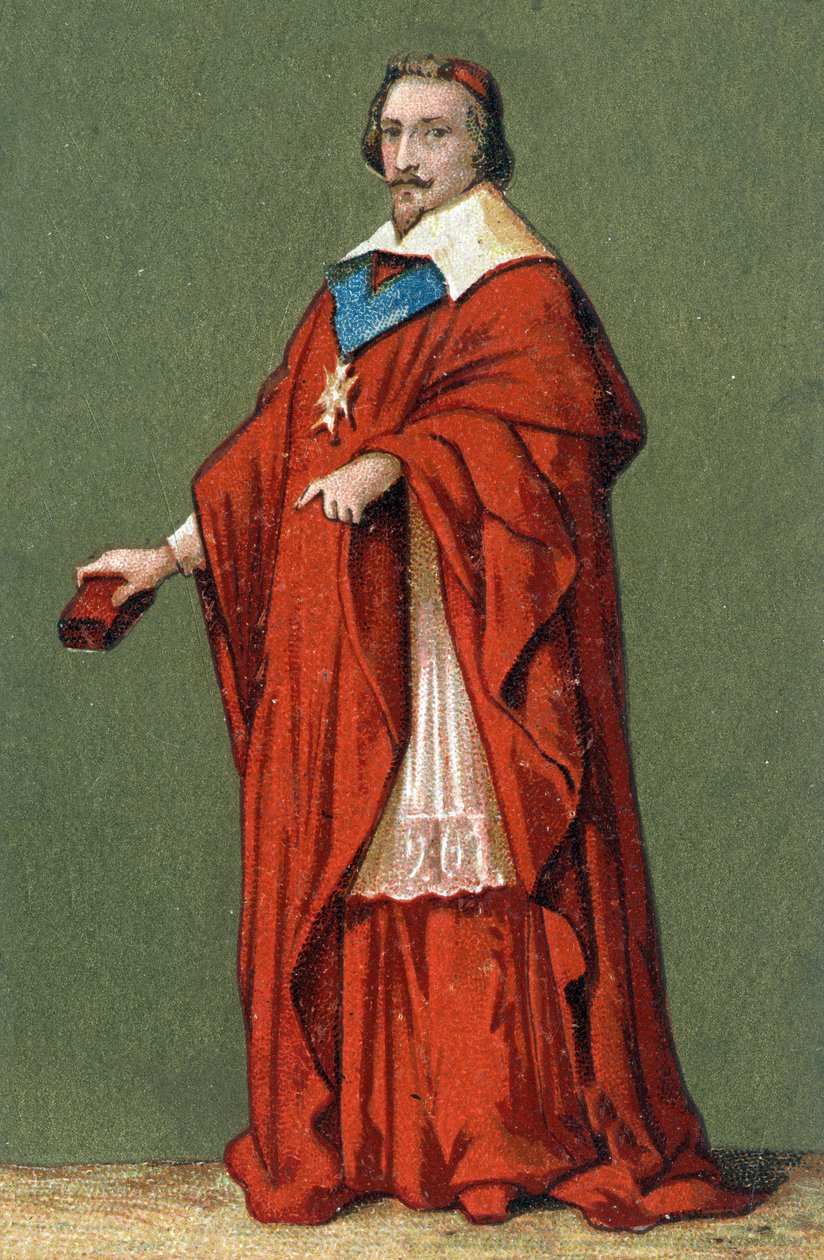 Portrét Armanda Jeana Du Plessise, kardinála de Richelieu (1585 - 1642) od Unknown artist
