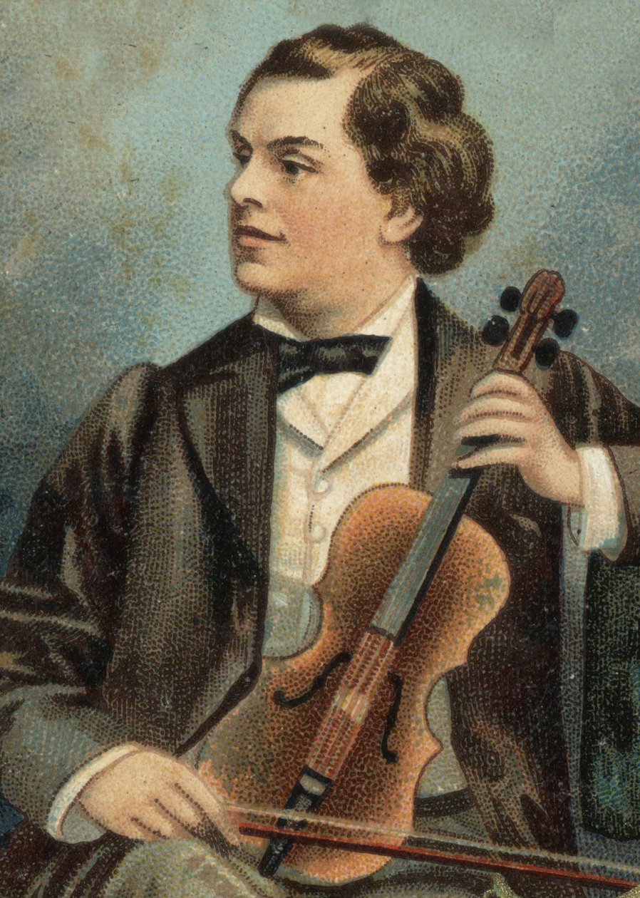 Portrét Augusta Wilhemje, německého houslisty (1845-1908). od Unknown artist