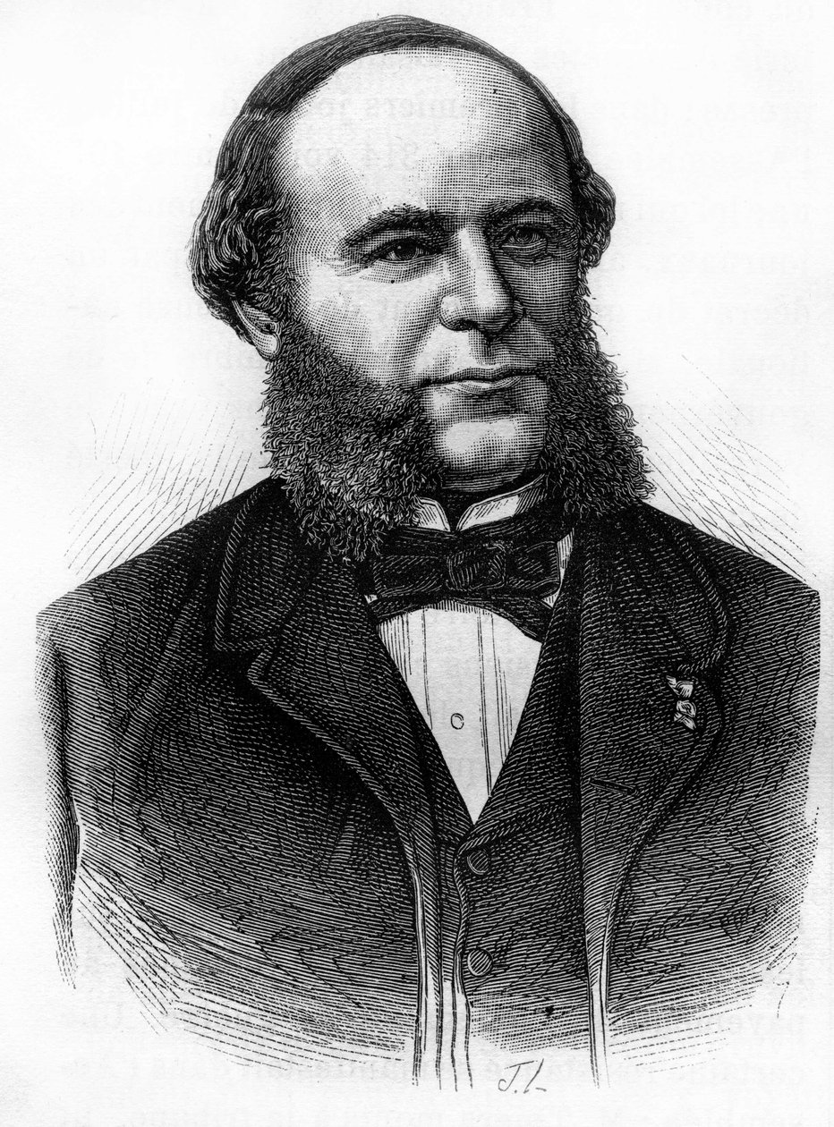 Portrét Auguste Pouyer-Quertier (Pouyer Quertier) (1820 - 1891). Rytina konce 19. století v „Histoire de France““ od H. Martina. od Unknown artist