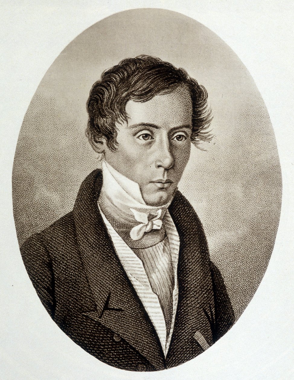 Portrét Augustina Fresnela (1788-1827), francouzského fyzika. od Unknown artist