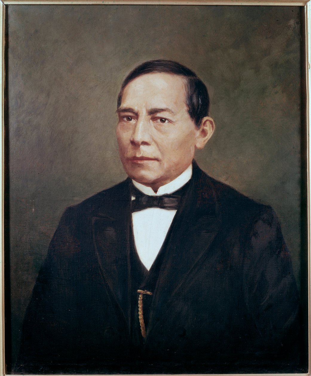 Portrét BENITA PABLA JUAREZE (1806-1872) mexického státníka a revolucionáře - Portrét mexického politika Benita Pabla Juareze (1806-1872) Anonymní obraz od Unknown artist