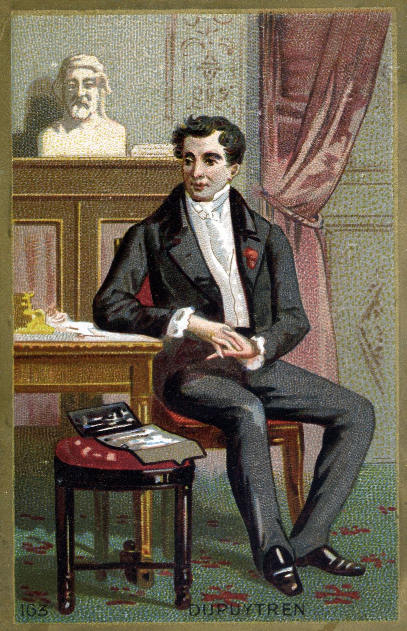 Portrét barona Guillauma Dupuytrena (1777 - 1835), francouzského chirurga. Chromolitografie konce 19. století. od Unknown artist