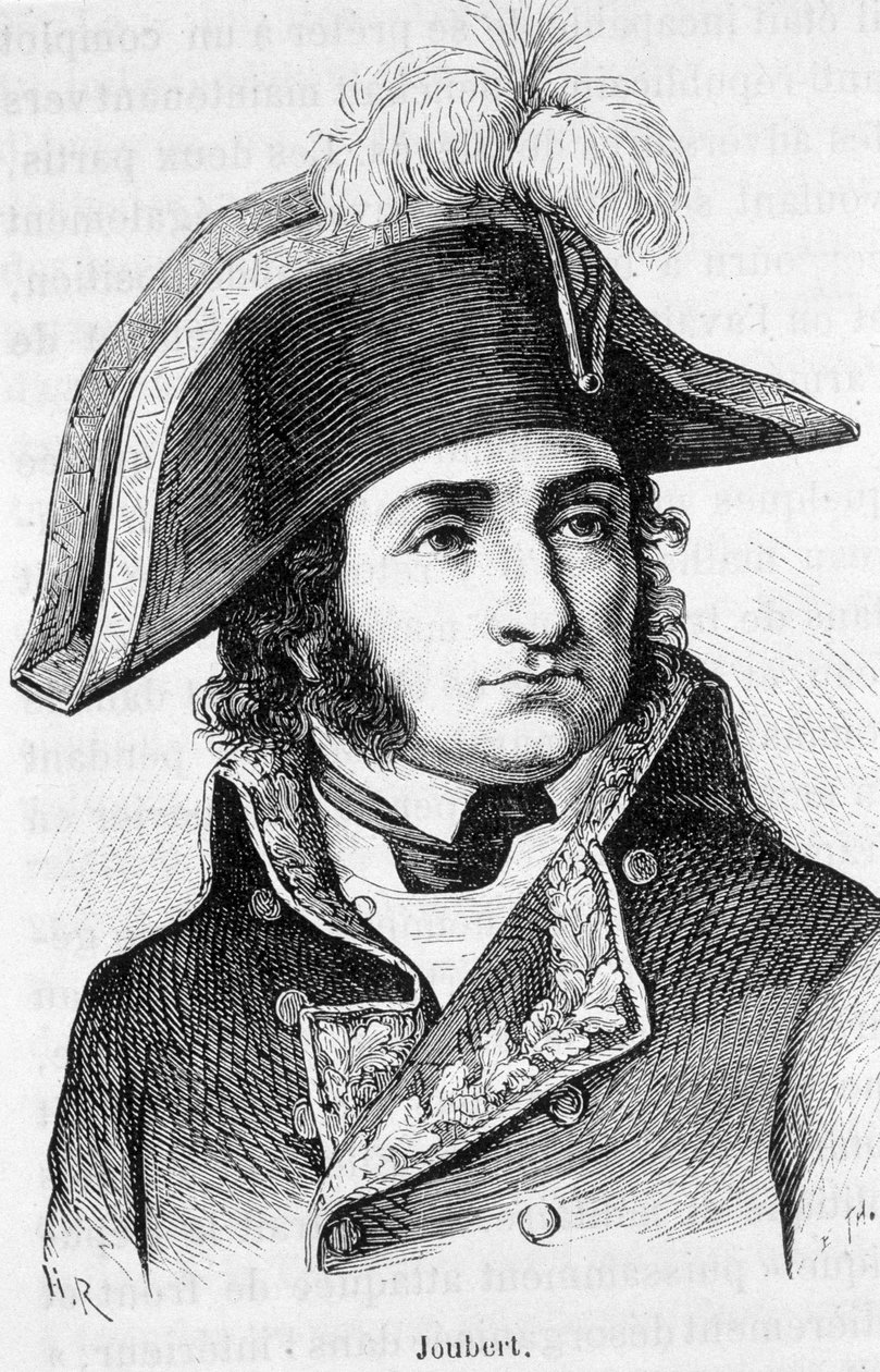 Portrét Barthelemy Catherine Joubert (1769-1799), francouzský generál, zabitý v bitvě u Novi. od Unknown artist