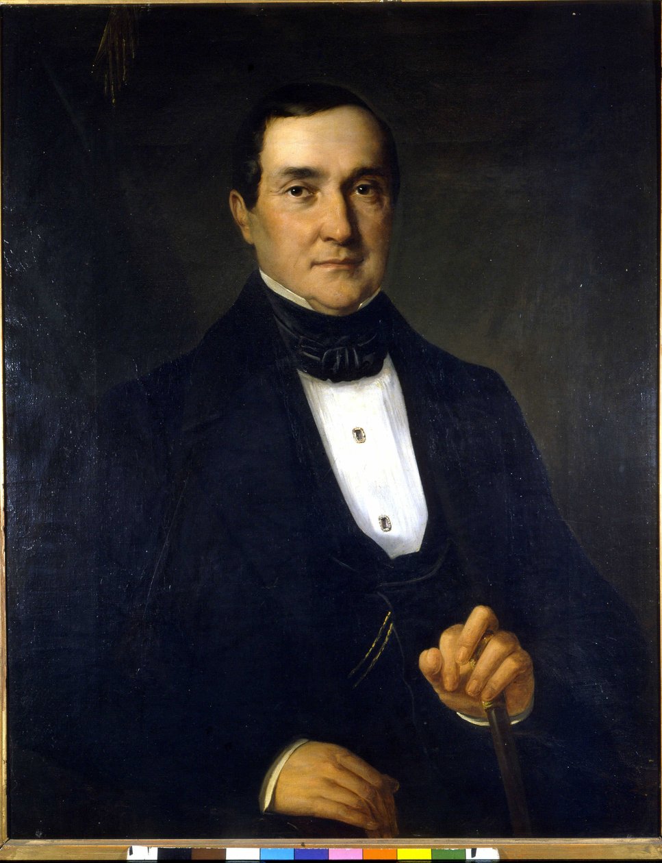 Portrét Bartolomea Merelliho (1793-1879), prvního ředitele Scaly. Anonymní obraz 19. století. od Unknown artist