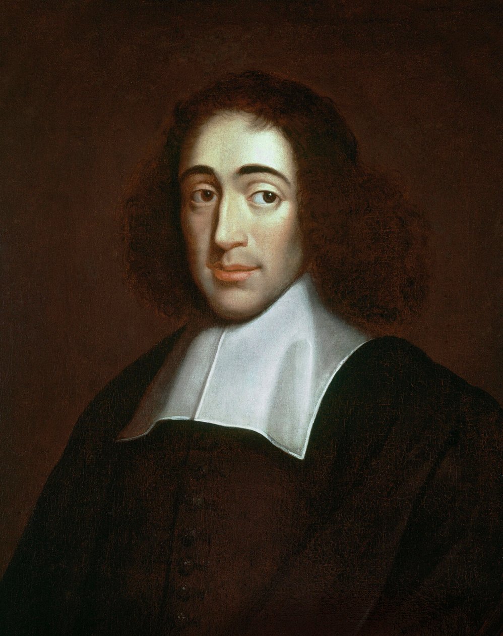 Portrét Barucha Spinozy (1632-1677), holandského filozofa, známého také jako Bento de Espinosa nebo Benedictus de Spinoza nebo Benedictus de Spinoza - anonymní malba. Soukromá sbírka. od Unknown artist