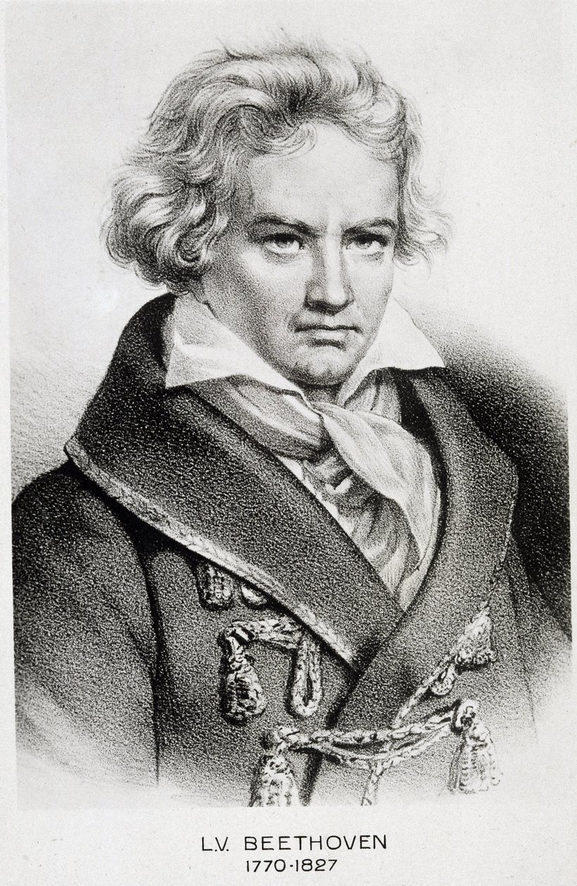 Portrét Beethovena (1770 - 1827). od Unknown artist