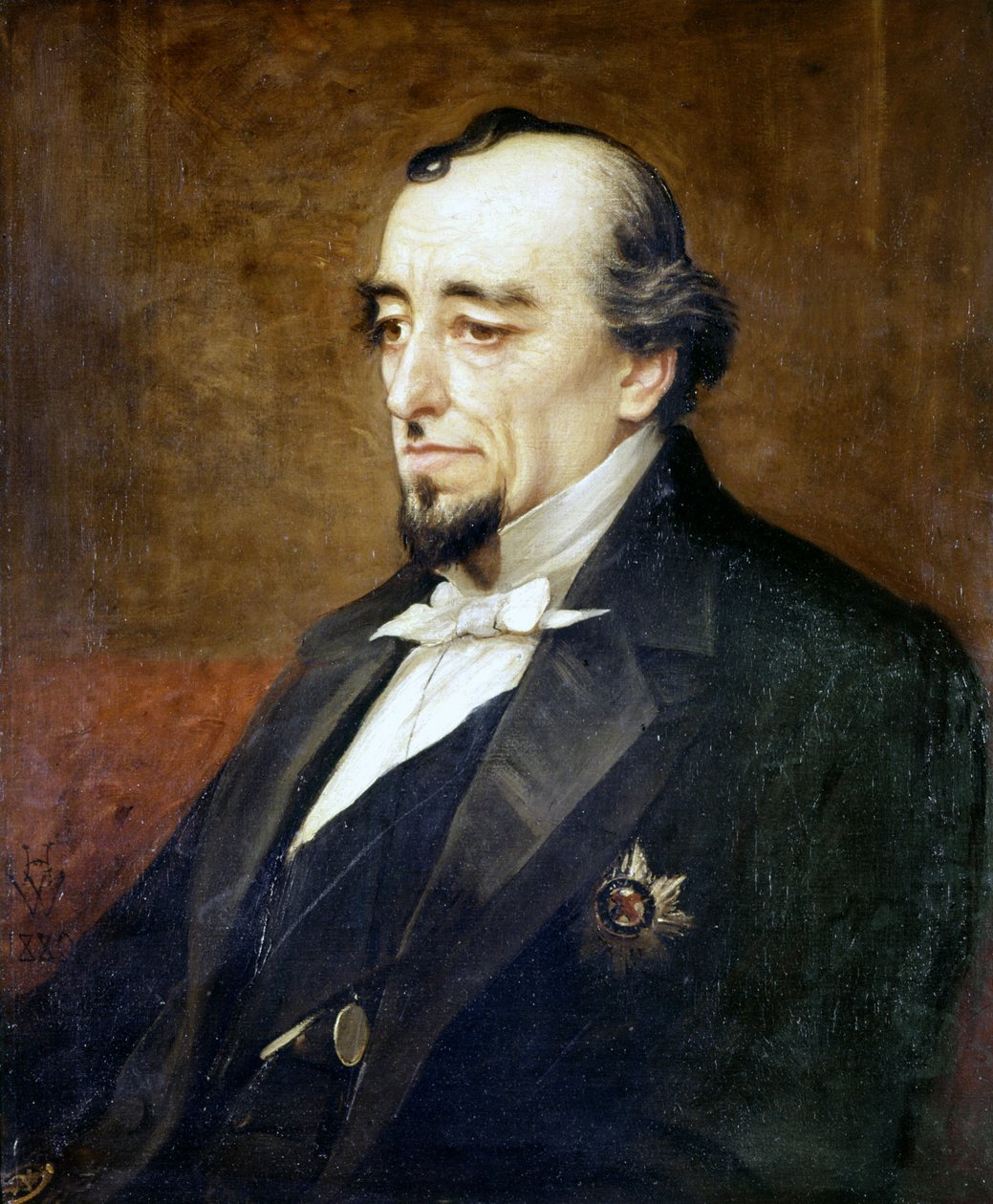 Portrét Benjamina Disraeliho (Lord Beaconsfield od Unknown artist