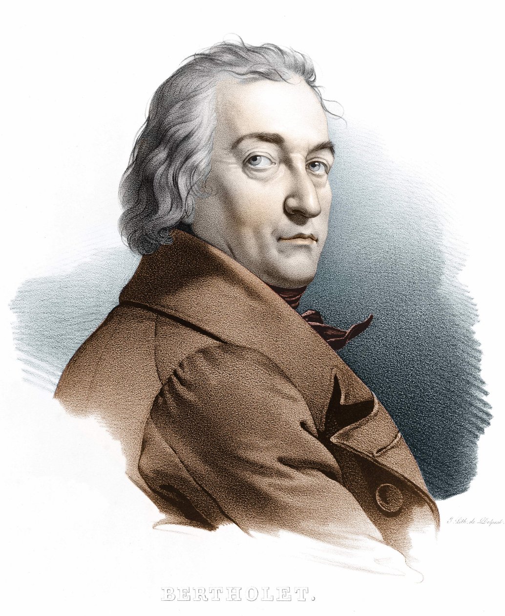 Portrét Bertholleta. 19. století rytina. od Unknown artist