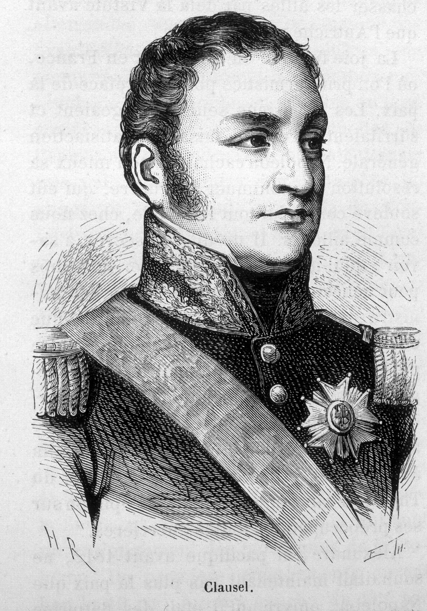 Portrét Bertranda Clausela (nebo Clauzela) (1772 - 1842). Rytina konce 19. století v „Histoire de France““ od H. Martina. od Unknown artist