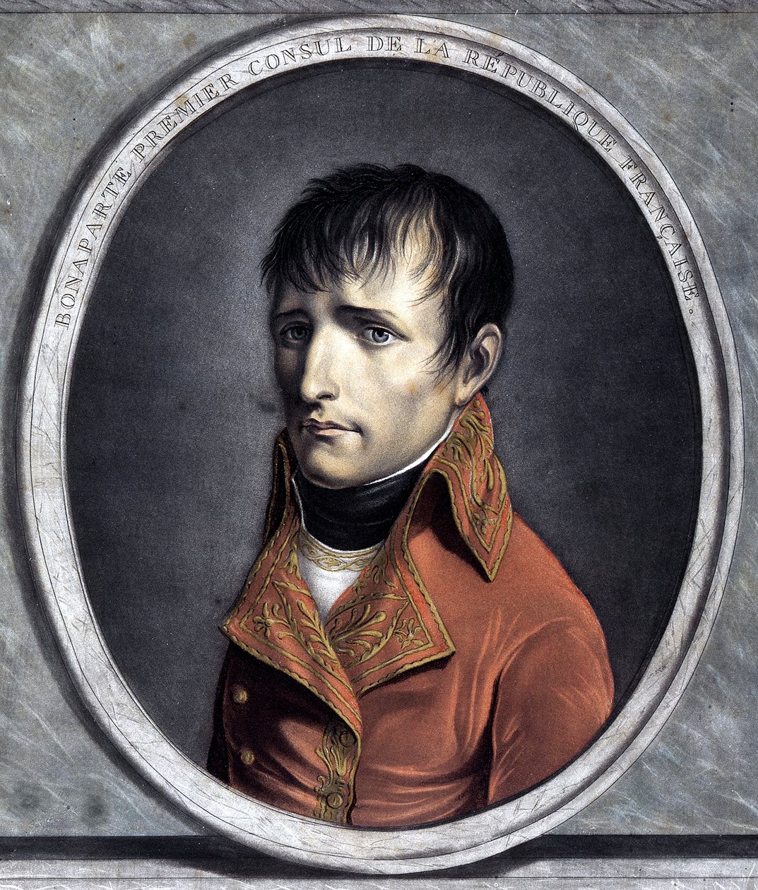Portrét Bonaparta prvního konzula Francouzské republiky. 1801 (rok X) od Unknown artist