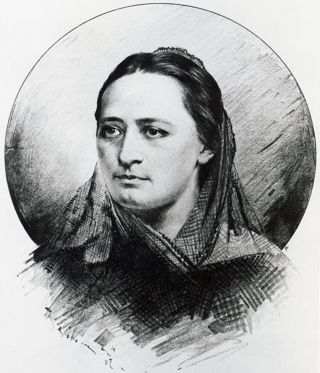 Portrét Boženy Němcové od Unknown artist