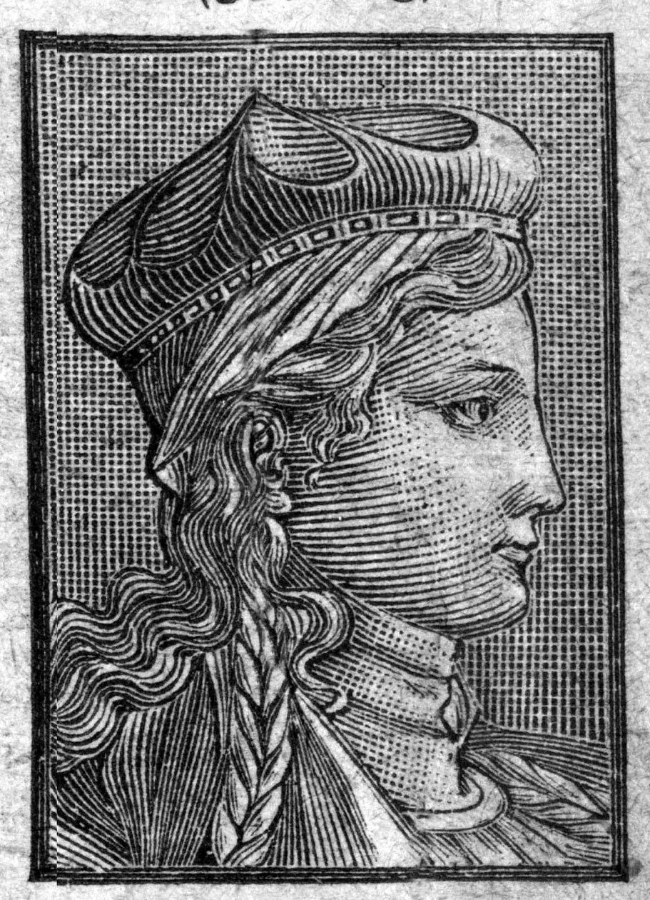 Portrét Brunehauta (nebo Brunehildy) (asi 534 až 613) manželky Sigeberta I. od Unknown artist