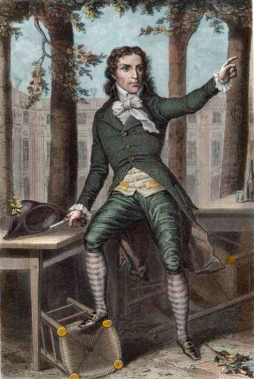 Portrét Camille Desmoulins (1760-1794), politik během francouzské revoluce od Unknown artist