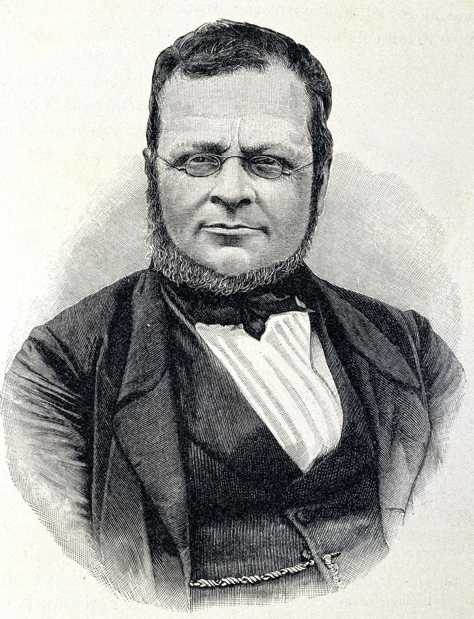 Portrét Camillo Benso, hrabě z Cavour (1810-1861), italský státník, po fotografii z roku 1860 od Unknown artist