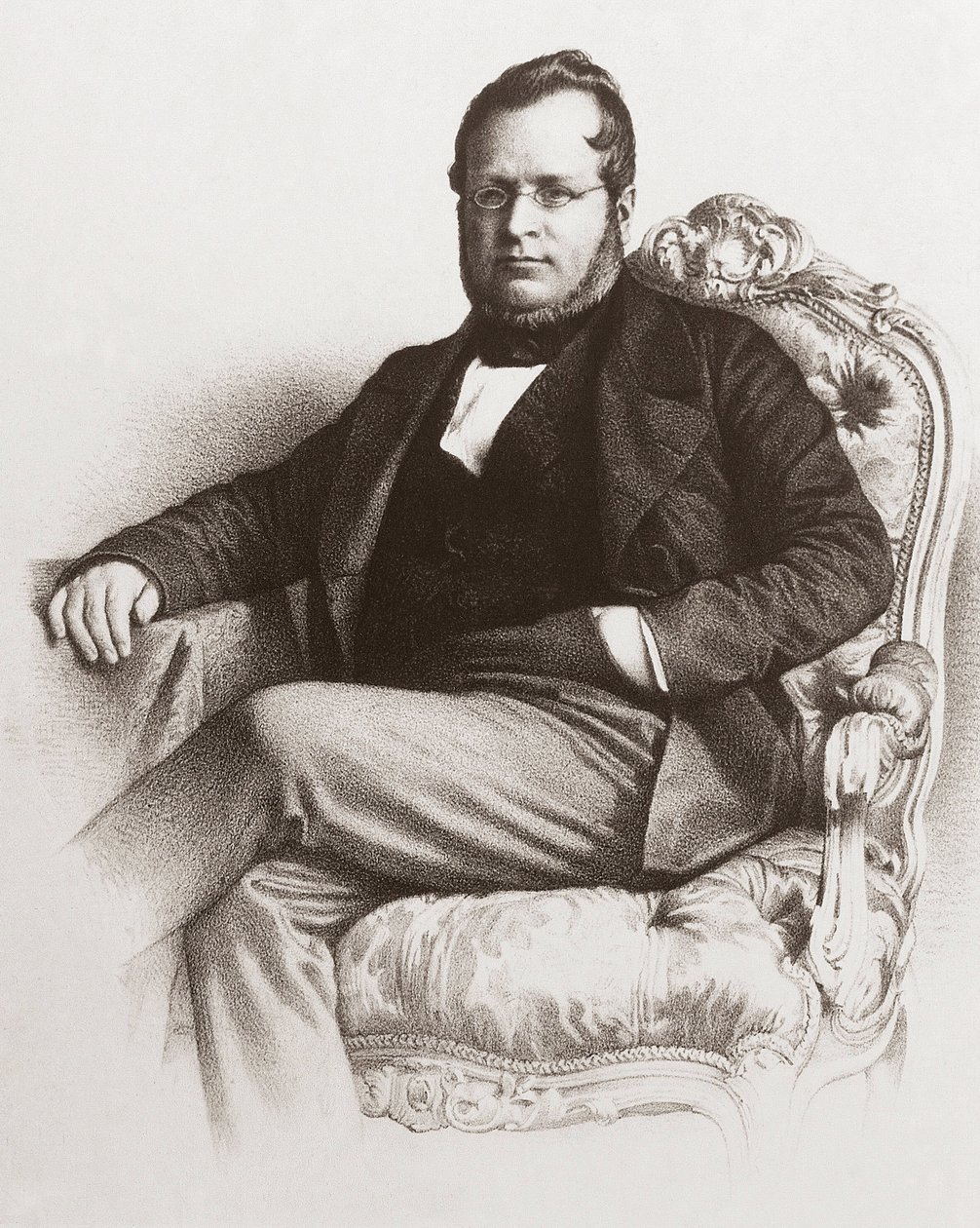Portrét Camilla Bensa hraběte z Cavour (1810 - 1861) - Portrét Camilla Bensa, hraběte z Cavour (1810-1861). od Unknown artist