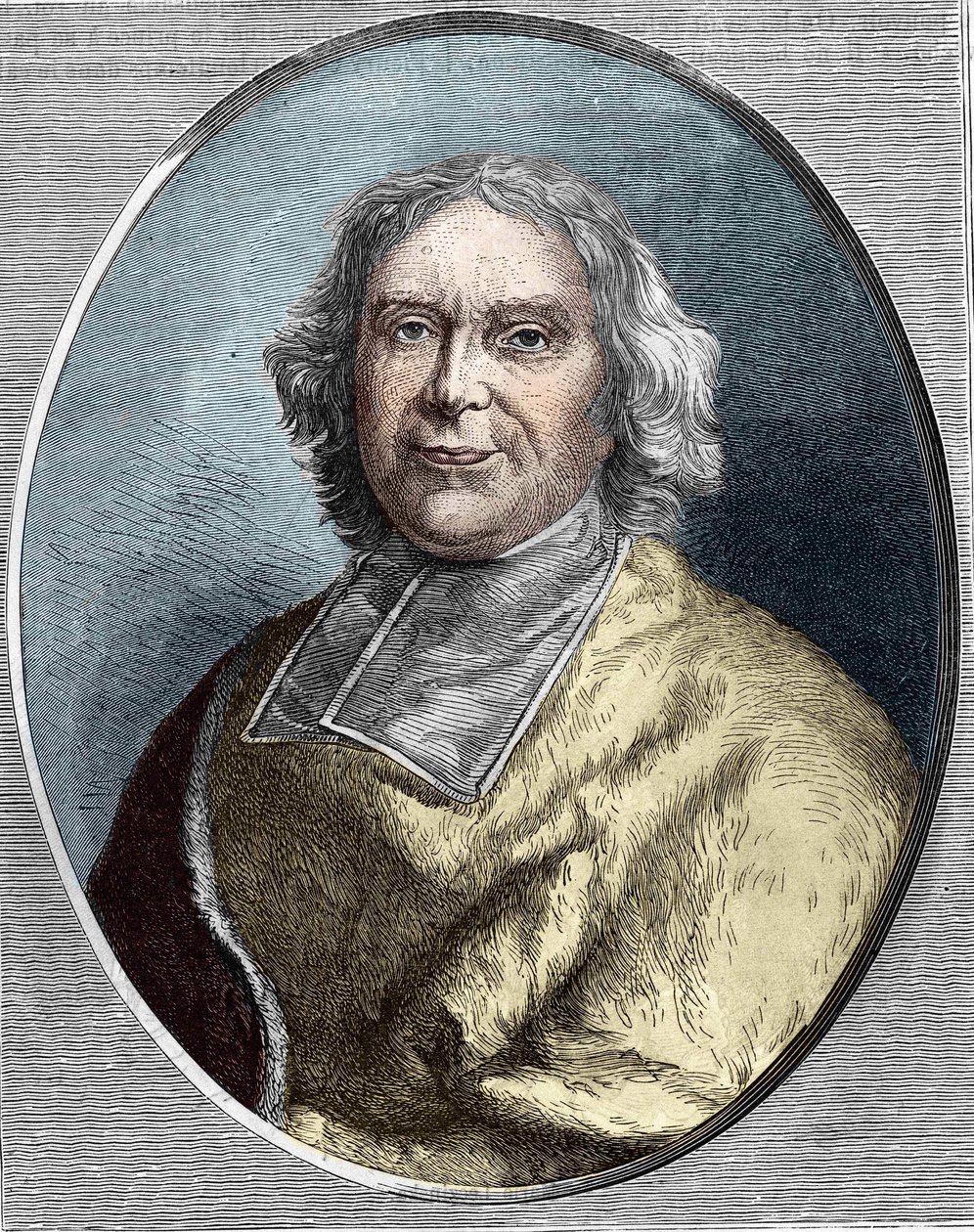 Portrét kardinála Fleuryho (1653 - 1743). Rytina André Hercule de Fleury z roku 1866. od Unknown artist