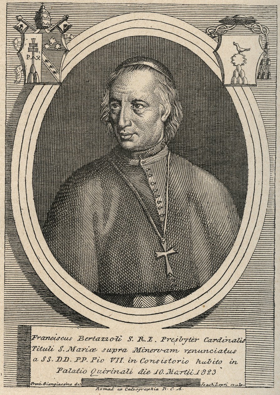 Portrét kardinála Francesca (Francois Franciscus) Bertazzoli (1754-1830) od Unknown artist