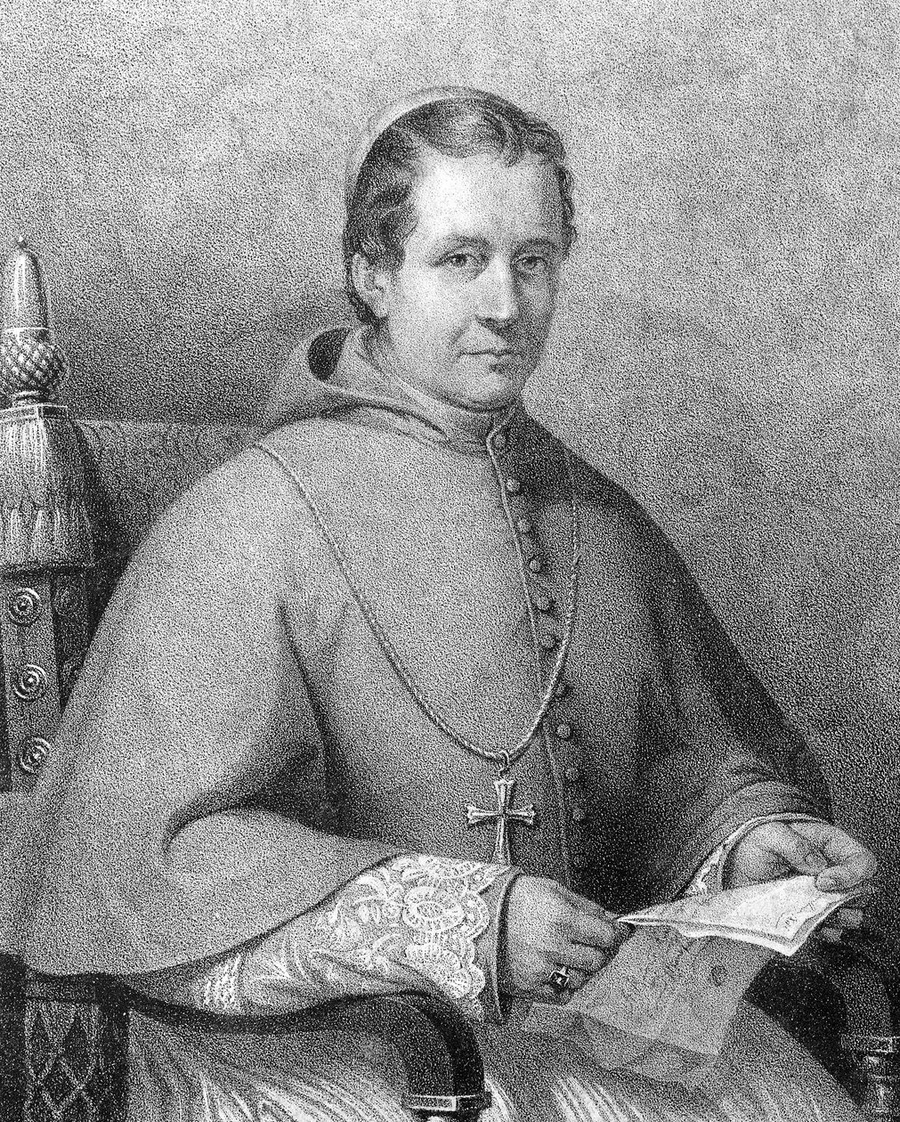 Portrét kardinála Giovanni Maria Mastai Ferretti (1792-1878), papež Pius (Pius) IX od roku 1846 do roku 1878 od Unknown artist