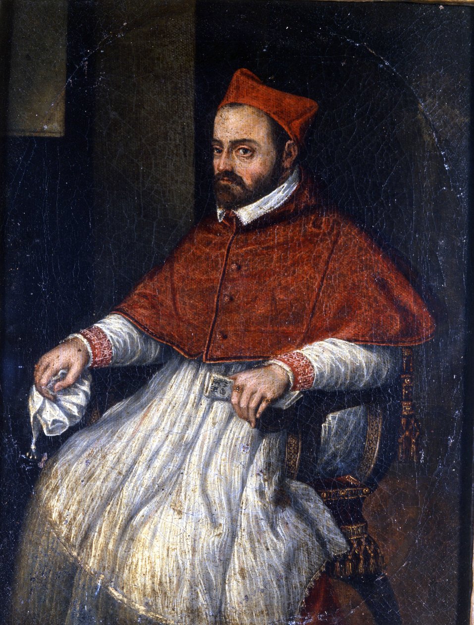 Portrét kardinála Roberta Bellarmina (Robert Bellarmin v letech 1542 - 1621). Anonymní malování. Římské muzeum. od Unknown artist